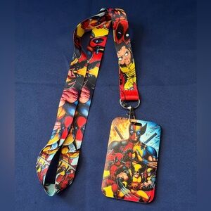 Marvel Deadpool and Wolverine - Lanyard and ID card holder